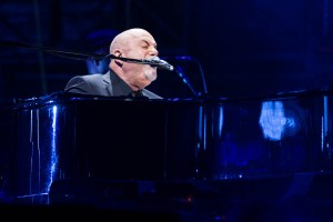 Billy Joel performing at Kauffman Stadium in Kansas City, Missouri on Friday, September 21, 2018.