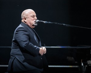 Billy Joel performing at Kauffman Stadium in Kansas City, Missouri on Friday, September 21, 2018.