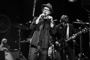 Amos Lee performing at Uptown Theater in Kansas City, Missouri, on March 26, 2019.