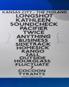 Catfish and the Bottlemen's set list at the Arvest Bank Theatre at The Midland in Kansas City, Missouri, on March 31, 2019.