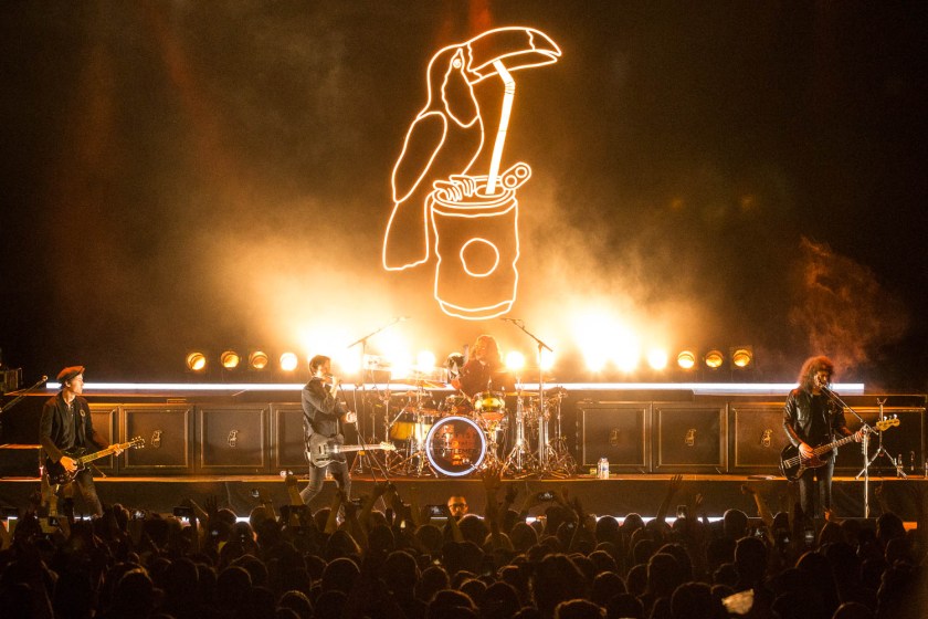 Catfish and the Bottlemen performing at the Arvest Bank Theatre at The Midland in Kansas City, Missouri, on March 31, 2019.