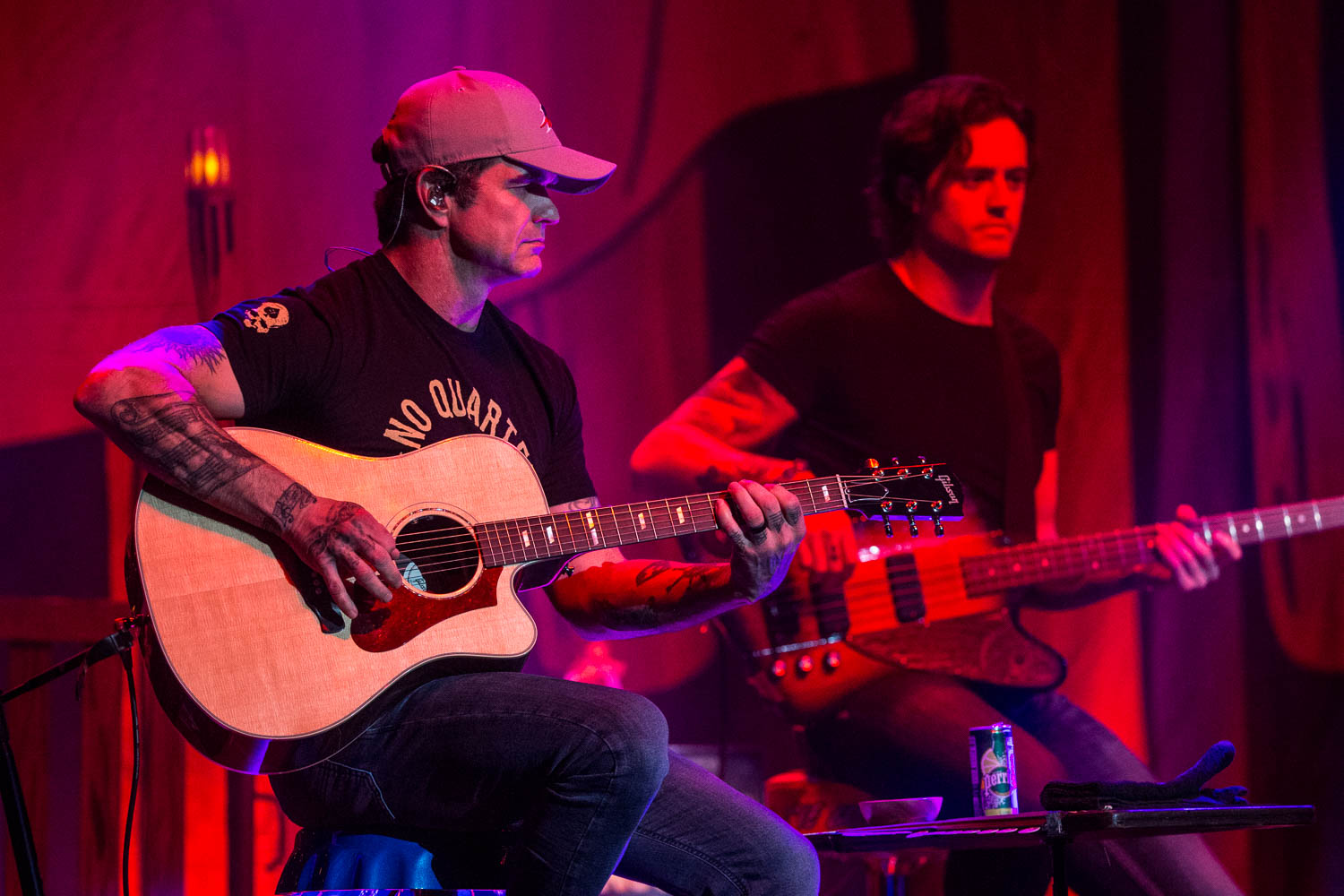 Rhythm guitarist Chris Henderson and bass guitarist Justin Biltonen of 3 Doors Down