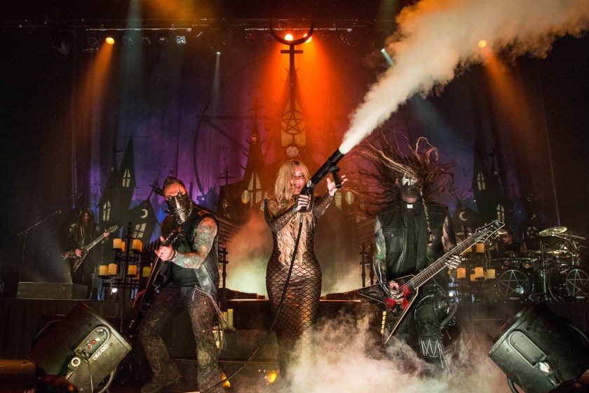 In This Moment performing at the Arvest Bank Theatre at The Midland on May 24, 2019.