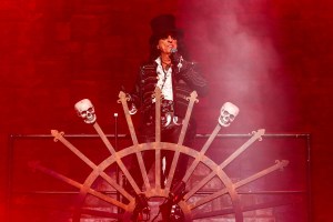 Alice Cooper performing at Starlight Theatre in Kansas City, Missouri on July 26, 2019.