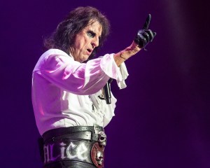Alice Cooper performing at Starlight Theatre in Kansas City, Missouri on July 26, 2019.