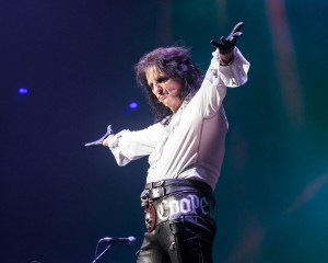 Alice Cooper performing at Starlight Theatre in Kansas City, Missouri on July 26, 2019.