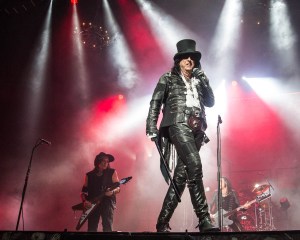 Alice Cooper performing at Starlight Theatre in Kansas City, Missouri on July 26, 2019.