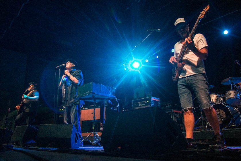 Blues Traveller performing at Crossroads KC in Kansas City, Missouri on July 6, 2019.