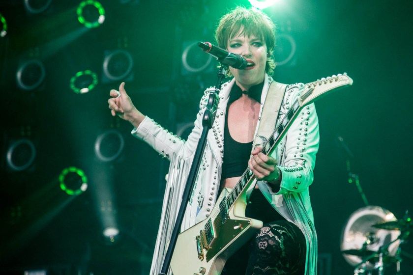 Lzzy Hale, lead singer of Halestorm