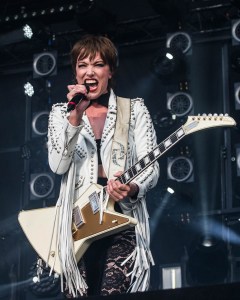 Lzzy Hale, lead singer of Halestorm