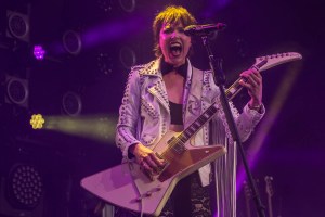 Lzzy Hale, lead singer of Halestorm