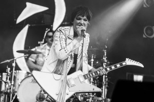 Lzzy Hale, lead singer of Halestorm