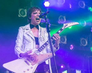 Lzzy Hale, lead singer of Halestorm