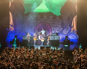 Tenacious D performing at Starlight Theatre in Kansas City, Missouri on July 27, 2019