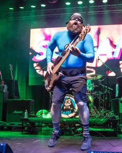 Crash McLarson (Chad Larson), bass guitarist of The Aquabats