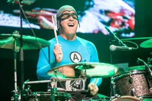 Ricky Fitness (Richard Falomir), drummer of The Aquabats