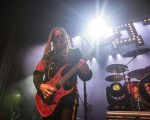 Jonas "Kungen" Jarlsby, guitarist of Avatar