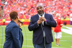 CAMMO singers perform at halftime during the game between the Kansas City Chiefs and the Baltimore Ravens at Arrowhead Stadium on September 22, 2019.