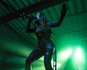Lauren Hart of Once Human performing with Kamelot