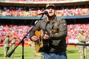 Dexter Roberts performing at Arrowhead Stadium on November 3, 2019.