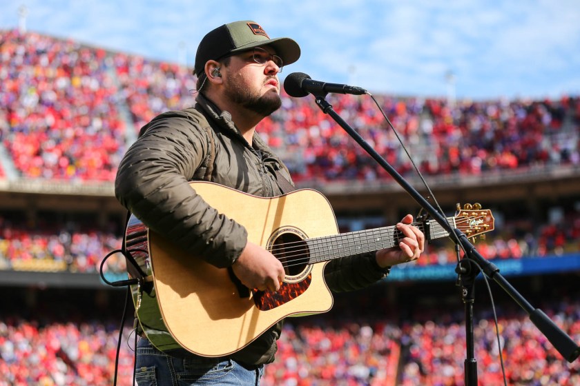 Dexter Roberts performing at Arrowhead Stadium on November 3, 2019.