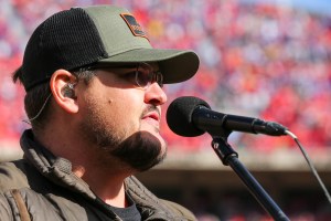 Dexter Roberts performing at Arrowhead Stadium on November 3, 2019.