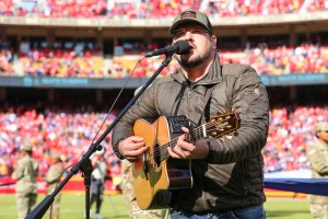 Dexter Roberts performing at Arrowhead Stadium on November 3, 2019.