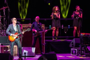 Joe Bonamassa and band performing at the Arvest Bank Theatre at The Midland on November 2, 2019.