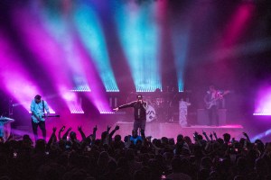Angels and Airwaves performing at the Arvest Bank Theatre at The Midland on December 19, 2019.
