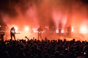 Angels and Airwaves performing at the Arvest Bank Theatre at The Midland on December 19, 2019.