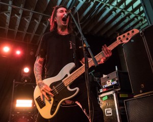 Erik Jensen, touring bass guitarist of Escape the Fate