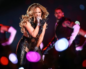Jennifer Lopez during the Super Bowl LIV halftime show