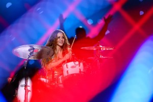 Shakira during the Super Bowl LIV halftime show