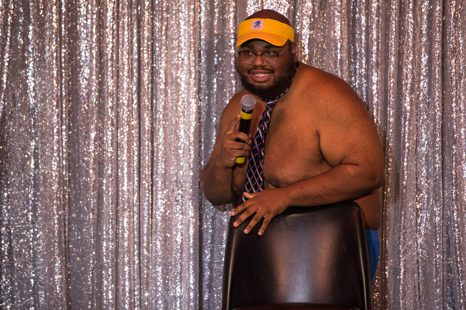 Comedian Dorian Debose during the Comedy Cabaret at Missie B's in Kansas City, MO on June 29, 2021