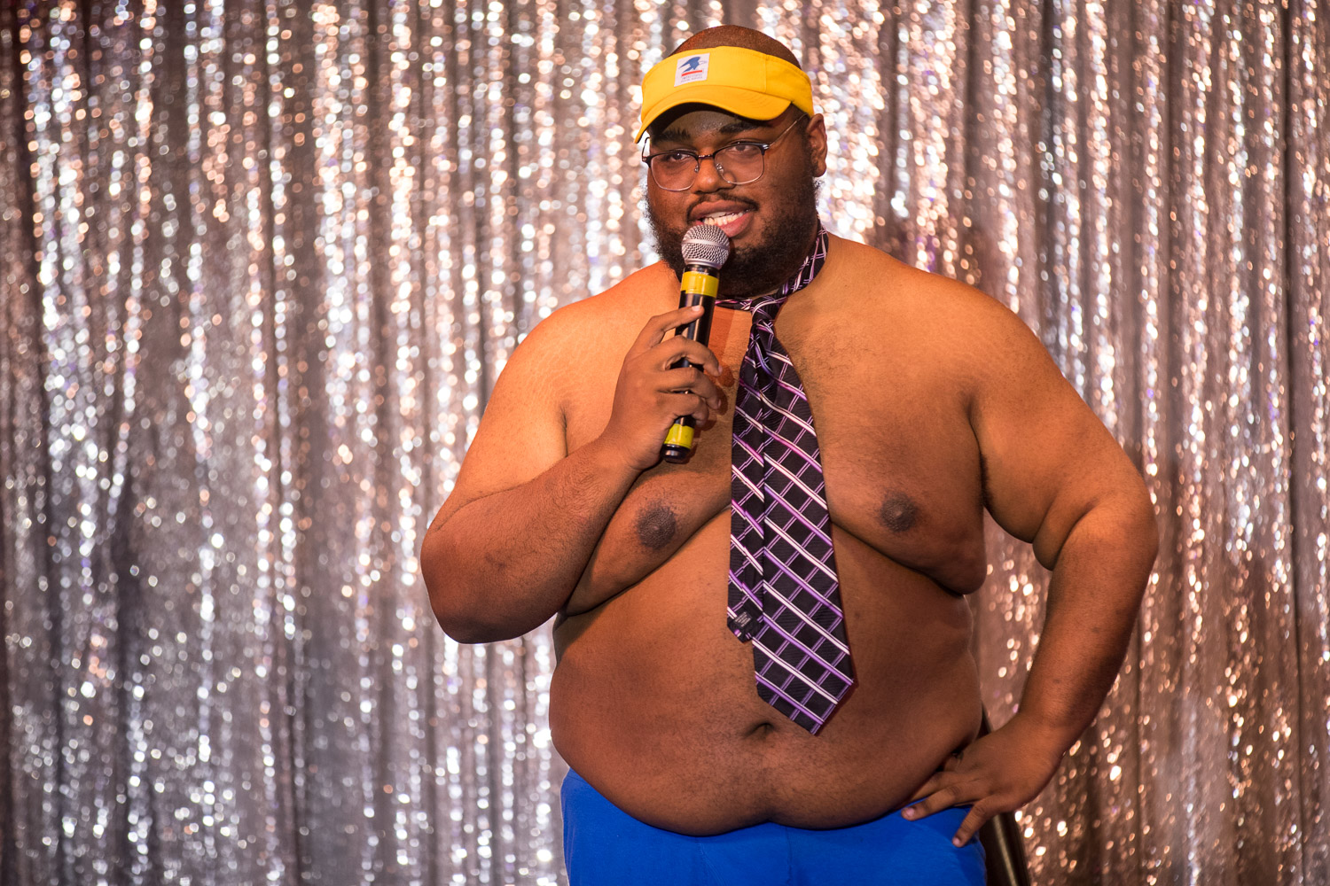 Comedian Dorian Debose during the Comedy Cabaret at Missie B's in Kansas City, MO on June 29, 2021