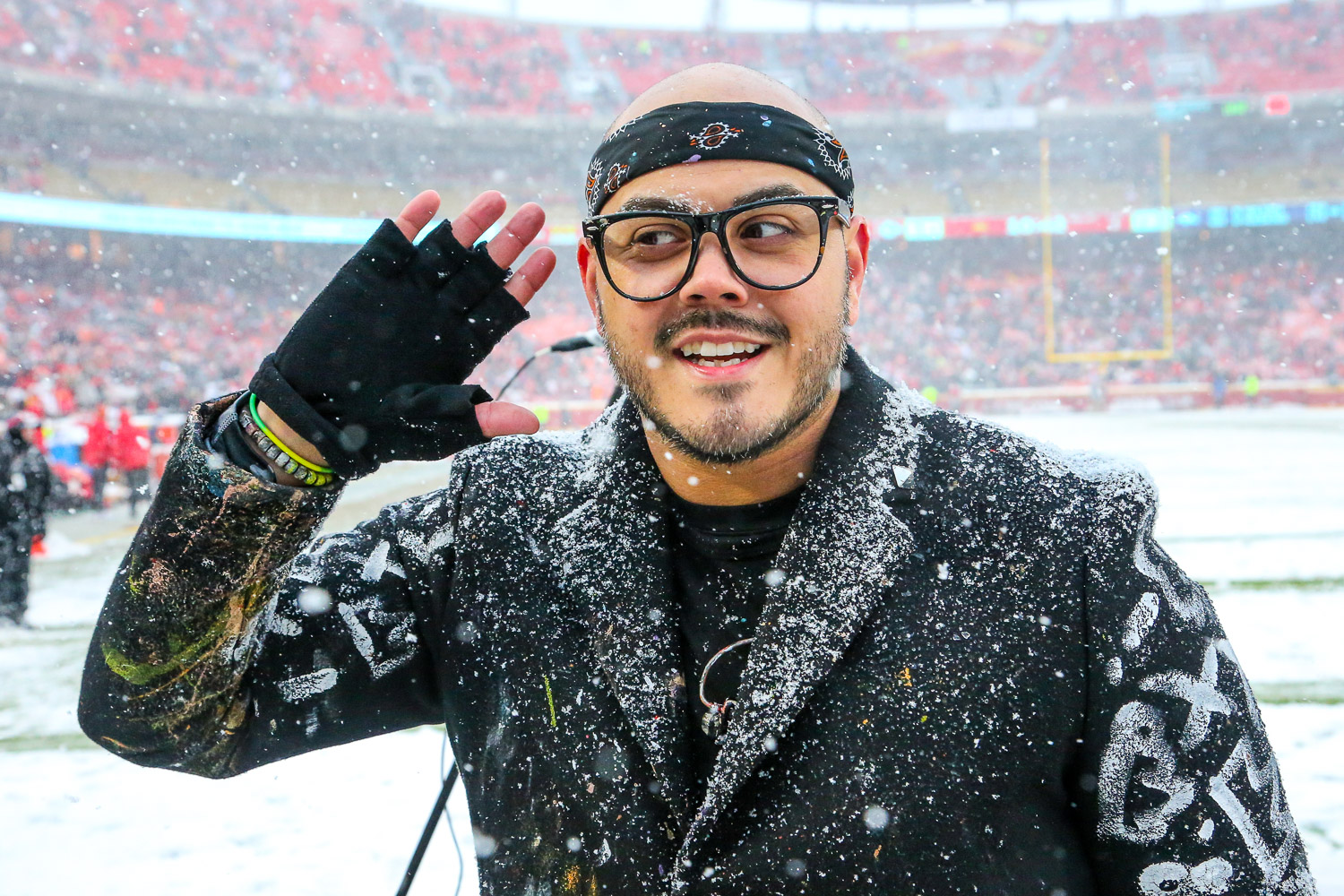 Speed painter David Garibaldi during the NFL football game between the Kansas City Chiefs and the Denver Broncos at Arrowhead Stadium on December 15, 2019