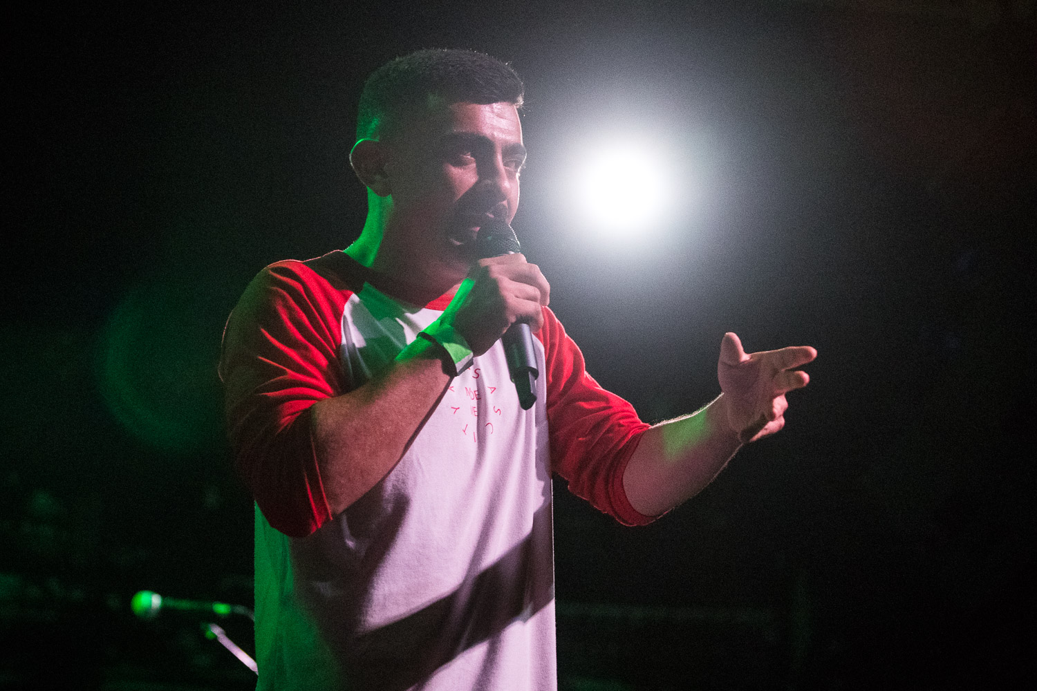 Pistol Pete performing with Various Blonde at the Record Bar in Kansas City, Missouri on July 15, 2021.