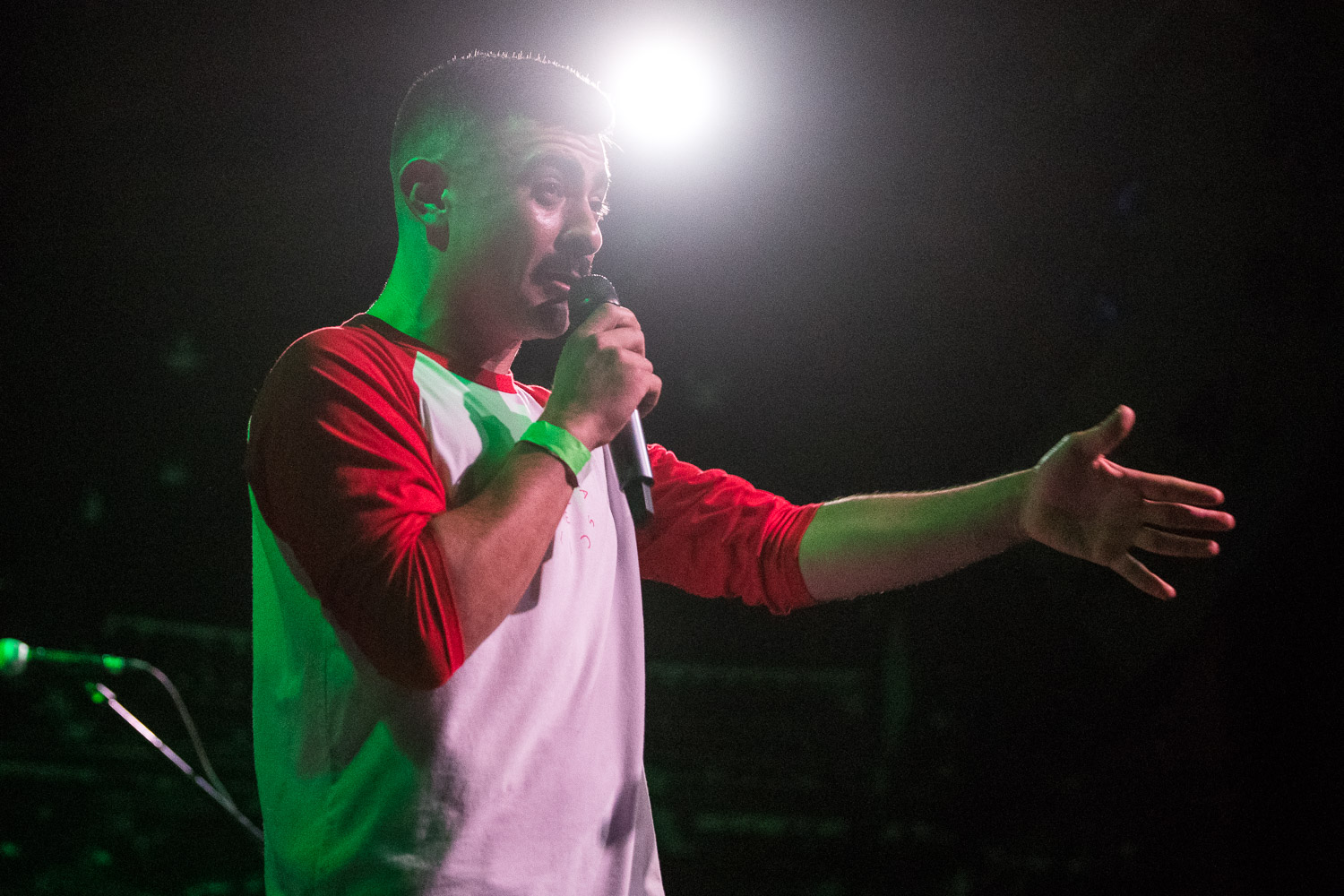 Pistol Pete performing with Various Blonde at the Record Bar in Kansas City, Missouri on July 15, 2021.