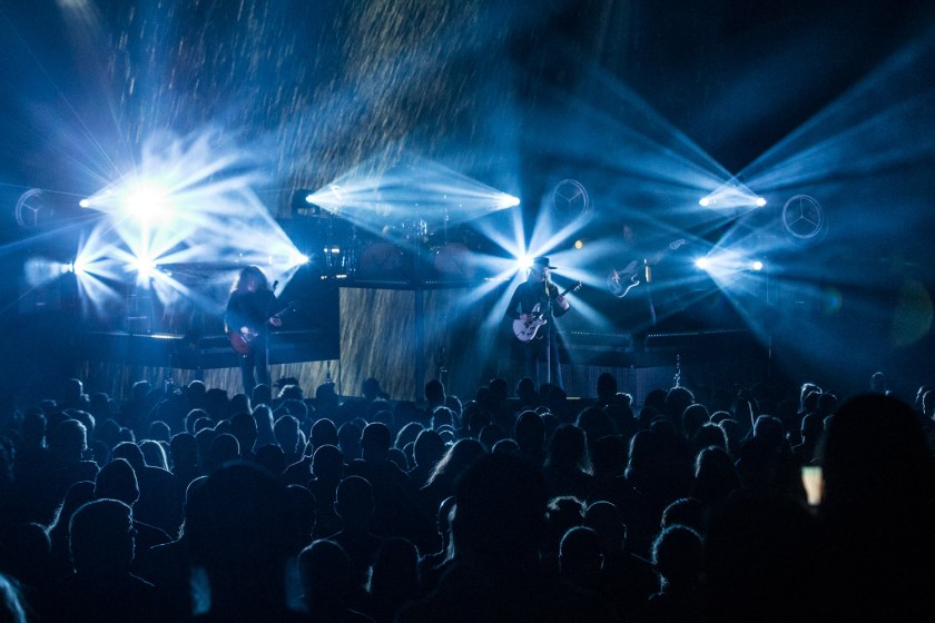 Opeth performing at the Arvest Bank Theatre at The Midland in Kansas City, MO on March 1, 2020