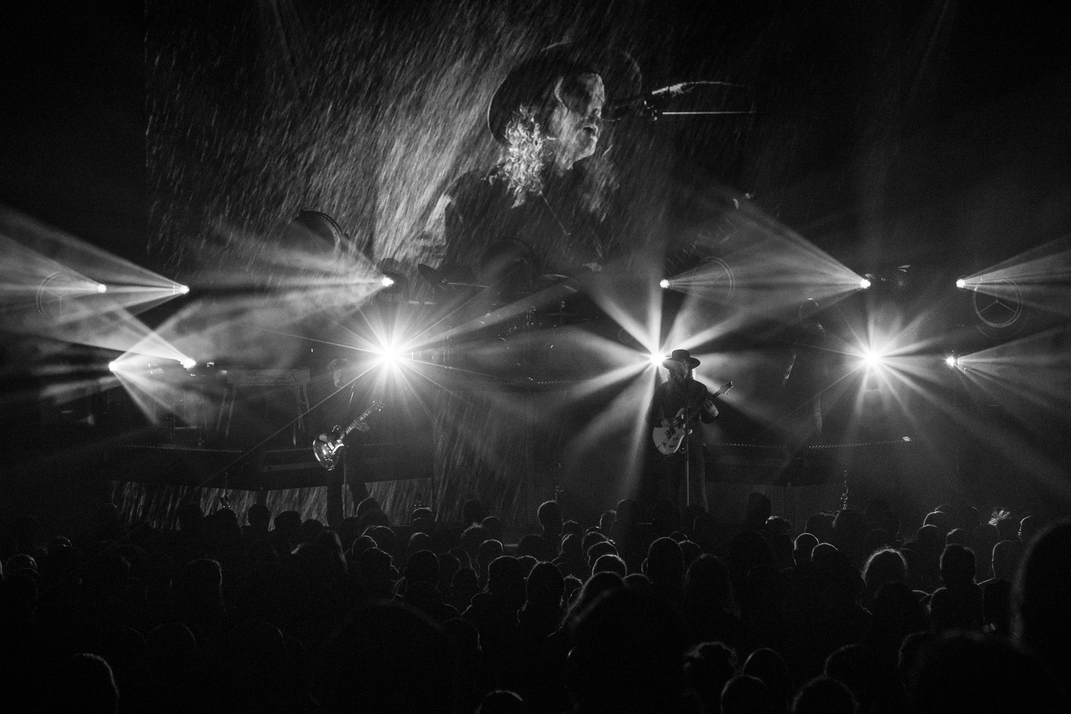 Opeth performing at the Arvest Bank Theatre at The Midland in Kansas City, MO on March 1, 2020