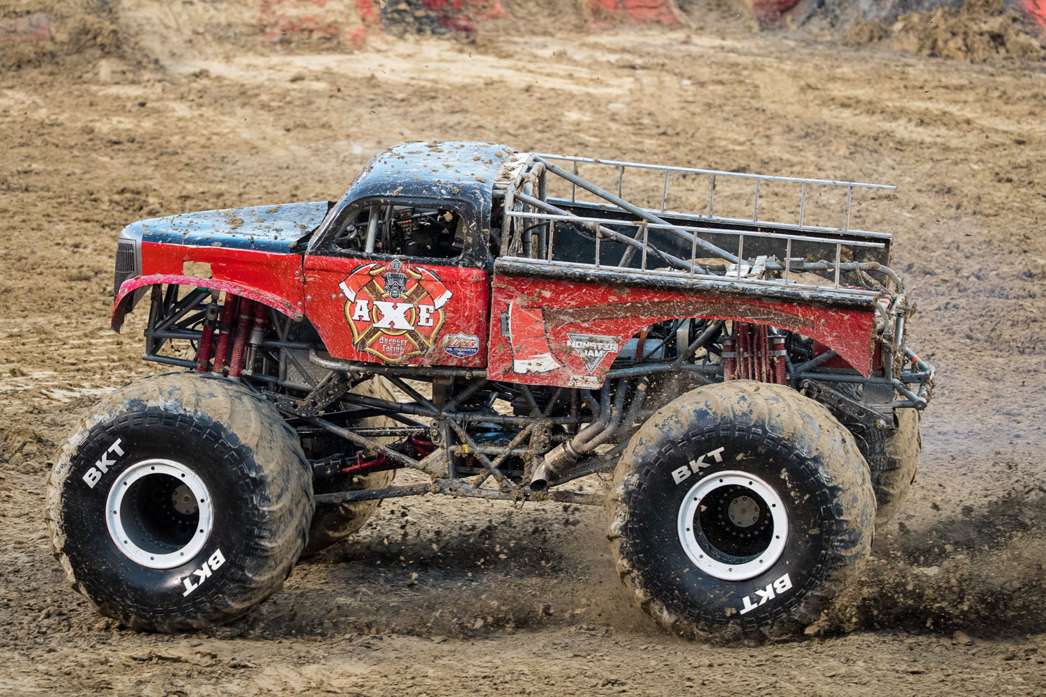 AXE, driven by Chris Koehler during Monster Jam at GEHA Field at Arrowhead on Saturday evening, June 26, 2021.