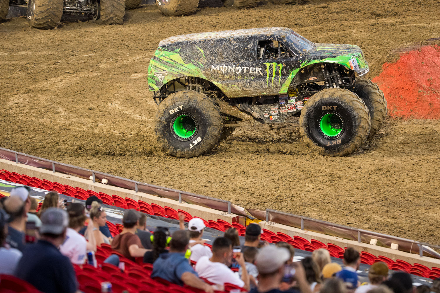 Monster Energy, driven by Todd LeDuc during Monster Jam at GEHA Field at Arrowhead on Saturday evening, June 26, 2021.