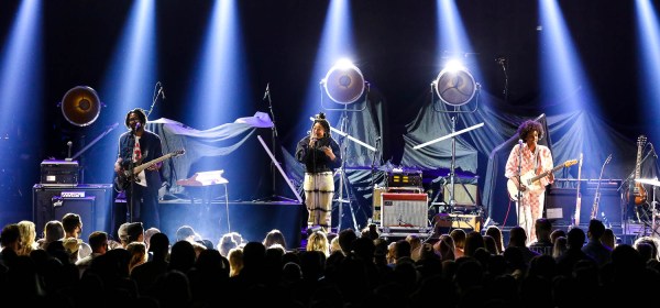 The New Respects performing at the Arvest Bank Theatre at The Midland in Kansas City, Missouri on September 8, 2021