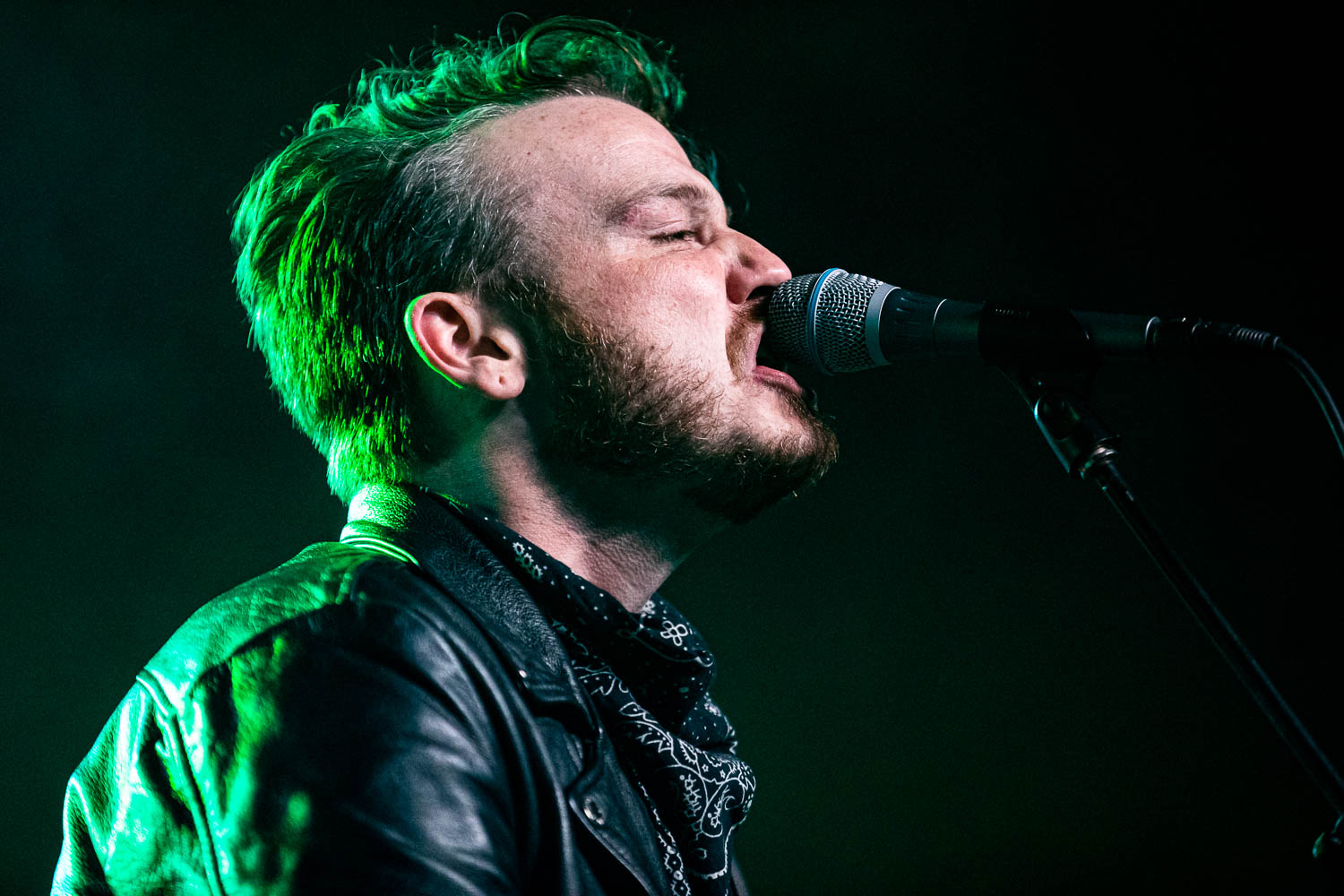 Joshua "Fireball" Fleming, lead singer and guitarist of The Vandoliers