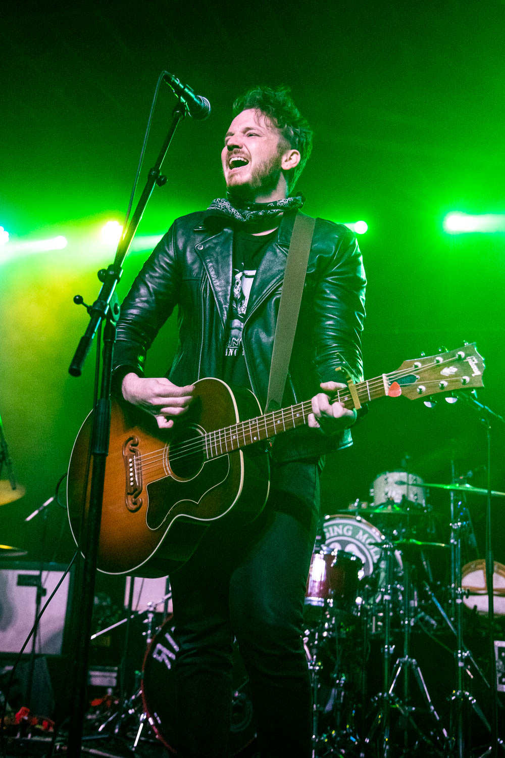 Joshua "Fireball" Fleming, lead singer and guitarist of The Vandoliers