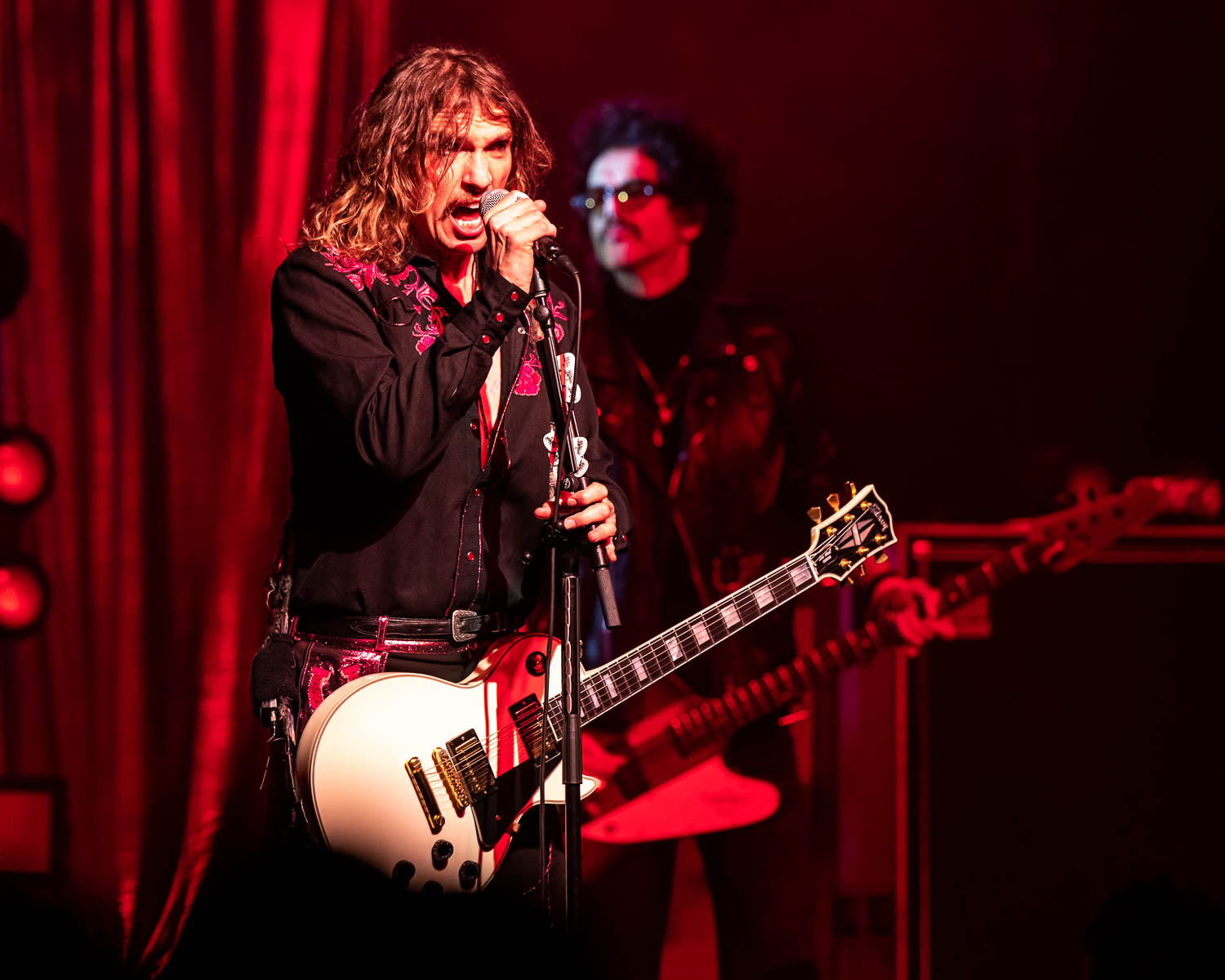 Justin Hawkins, lead singer and guitarist of The Darkness