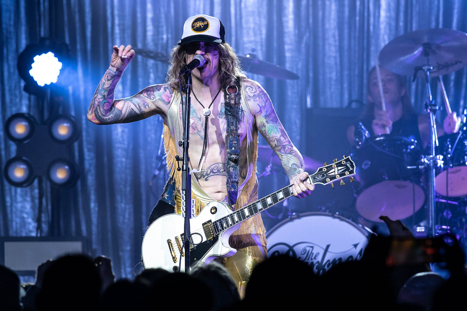 Justin Hawkins, lead singer and guitarist of The Darkness