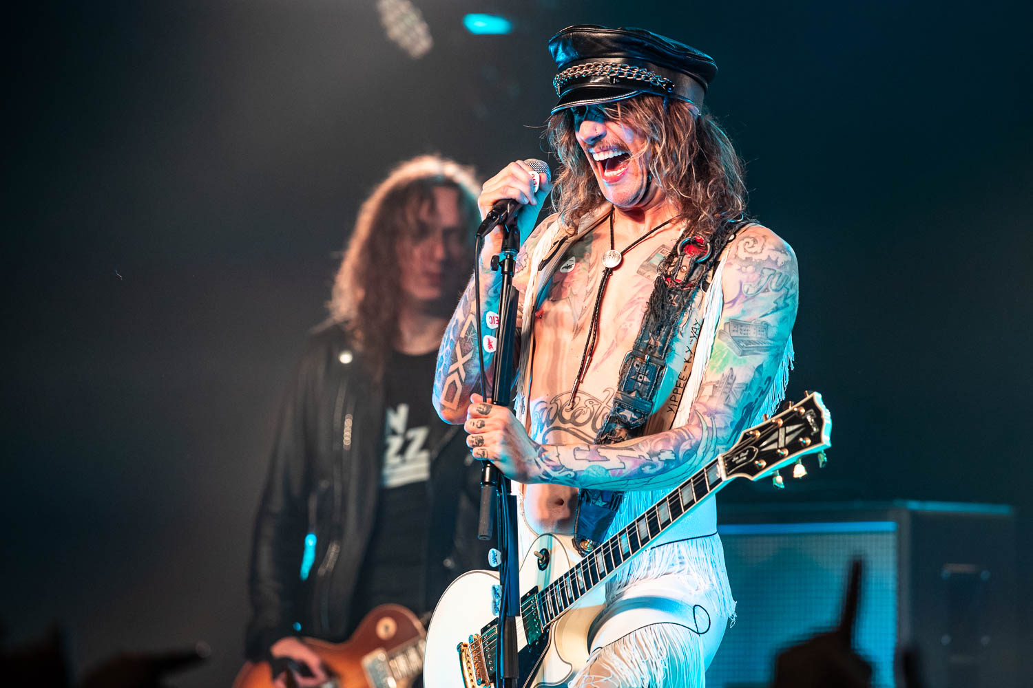 Justin Hawkins, lead singer and guitarist of The Darkness