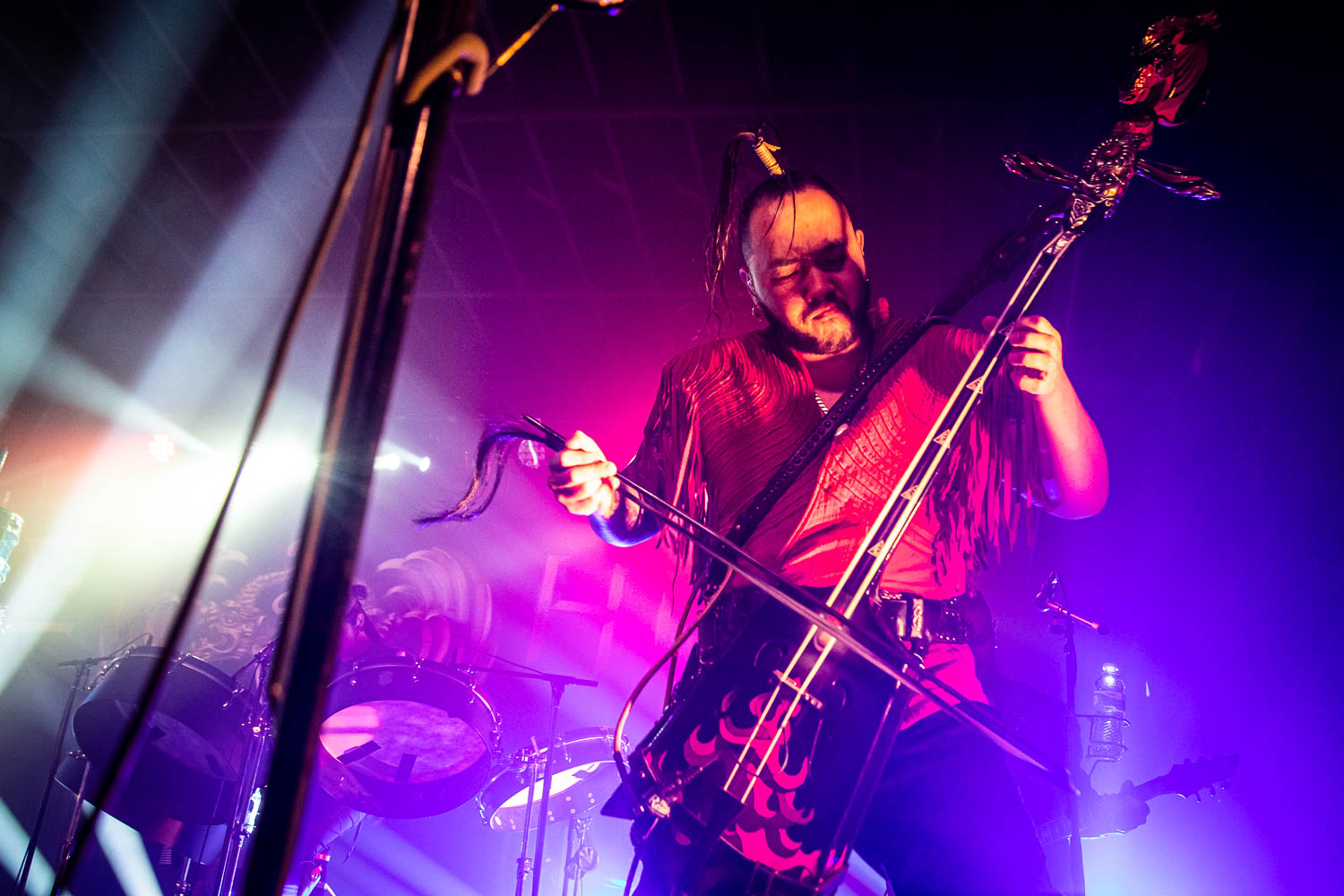 Enkhsaikhan "Enkush" Batjargal, morin khuurist of The Hu