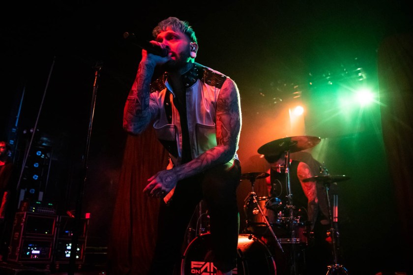 Bryan Kuznitz, lead vocalist of Fame on Fire